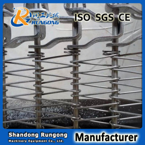 Flexible Rod Fast Freezer Conveyor Belt