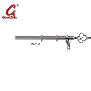 Iron Materials Curtain Pole Hardware Curtain Rod (CH206)