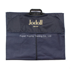 Custom Printed Black PEVA and Non-Woven Clothes Cover Suit Bag